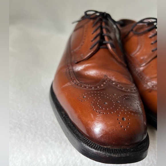 Florsheim Flexibles Size 9 Men’s Brown Leather Oxford Style Shoes - Picture 4 of 16